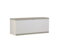 Plastiken Coffre 450l Intérieur/Extérieur Fonctionnel Et Esthétique Cadenassable Avec Roulettes Beige