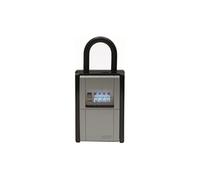 ABUS KeyGarage 797 LED - Boîte à clés avec étrier de fixation - avec rouleaux à chiffres éclairés - pour clés ou petits objets de valeur - noir-argenté