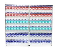 Coffre à clés mural en métal avec 180 crochets - Solution de rangement sécurisée pour la gestion de propriété, les concessionnaires automobiles et les entreprises