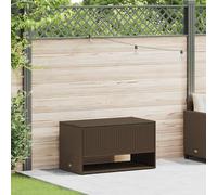 Coffre à coussins d'extérieur beige 100x55x55,5 cm polyrotin vidaXL