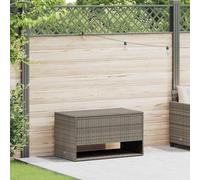 Coffre à coussins d'extérieur beige 100x55x55,5 cm polyrotin vidaXL