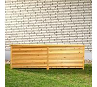 Coffre à coussins en bois Mucola Coffre à coussins Coffre à coussins 170 cm Coffre de jardin Coffre en bois Coffre de rangement Caisse en bois