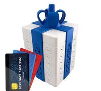 Coffre à Énigme Argent Boîte de Rangement Carte 3D Assemblage Puzzle | Accessoire Farce Puzzle pour Cadeau Homme, Femme, Enfant, Adulte, , Anniversaire, Noël