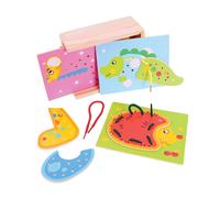 Coffre à jouets animaux à laçage