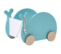 Coffre à jouets avec roulettes Baleine WOOLI Bleu