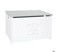 Coffre à Jouets - Blanc & Gris - Atmosphera créateur d'intérieur