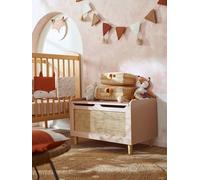 VERTBAUDET Coffre à Jouets cannage Ligne POÉSIE Rose TU