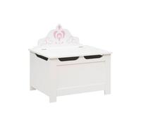 - Coffre à Jouets "Couronne" 57cm Blanc