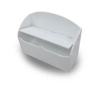 Coffre à jouets - DEMEYERE - Tresor - MDF laqué blanc - 69.5 x 54.3 x 29.5 cm