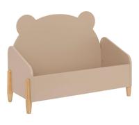 Atmosphera – Coffre à jouets Douceur Ourson MDF beige 61 x 44,2 cm