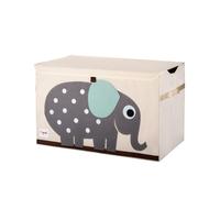 3 Sprouts Coffre à jouets Éléphant Gris TU