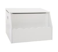 Coffre à Jouets en Bois "Biblio" 57cm Blanc