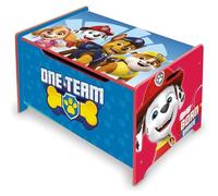 Arditex – Banc coffre en bois La Pat’ Patrouille (Paw Patrol) 62,5x40x37 cm Bleu