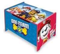Arditex – Banc coffre en bois La Pat’ Patrouille (Paw Patrol) 62,5x40x37 cm Bleu