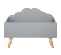 Coffre à jouets en bois ""Nuage"" Atmosphera - Gris