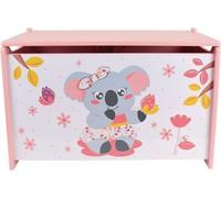 Coffre a jouets en bois pour enfant - FUN HOUSE - CALLY MIMI KOALA - Rose - 40x58x36 cm