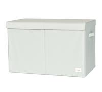 Coffre à jouets en tissu recyclé Uni vert