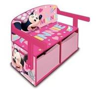 Coffre à jouets et banc 3en1 disney minnie G