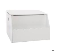 Coffre à jouets et bibliothèque enfant blanc 58x38cm - Atmosphera createur d'interieur
