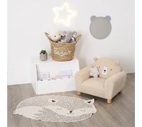 Coffre À Jouets Et Bibliothèque Nuage - Zoeli Blanc TU