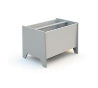 - Coffre à jouets et rangment en bois Gris et Blanc