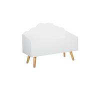 Coffre à jouets nuage blanc en bois
