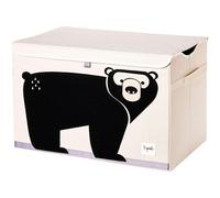 Boîte de rangement pour jouets BEAR 61 cm, beige, 3 Sprouts