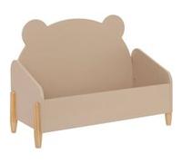 Coffre à jouets Ourson 61 cm MDF beige Atmosphera G