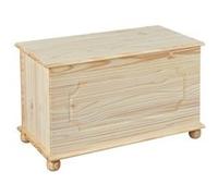 Coffre à jouets pin massif clair Karal naturel G