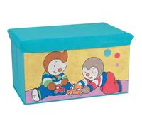 Coffre à jouets pliable - FUN HOUSE - T'CHOUPI - Banc de rangement - 55,5 x 34,5 x 34 cm