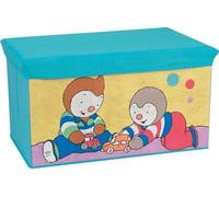 Coffre a jouets pliable - FUN HOUSE - T'CHOUPI - Banc de rangement - 55,5 x 34,5 x 34 cm