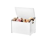 VEVOR Banc de rangement pour enfants, 597x368x545 mm, coffre à jouets en bois avec dossier et charnière de sécurité, grande boîte de rangement pour tout-petits pour salle de jeux, salon, entrée, blanc