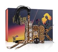Coffre à Jouets Sexuels Kits de Bondage 9 Pièces avec Bâillon Menottes Bandeau/Beaucoup Plus