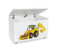 Coffre à jouets sur roulettes 'Mr. Excavateur'