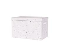 Coffre à jouets en tissu recyclé Terrazzo gris clair