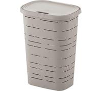 M-Home PLS6047V-171 Coffre à Linge, Plastique, Lin Sky, 45 x 33 x 60 cm (55 L)