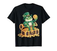 Coffre à Monnaie Grenouille St Patrick Lucky Irish Leprechaun T-Shirt