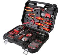Coffre À Outils 68-Pièces Ensemble D'Outils Clés À Tube Tournevis Pinces