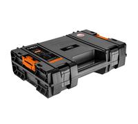 Coffre à outils électriques - NEO - Modèle I - Résistant à l'eau - 11 litres - Plastique noir