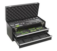 Coffre À Outils Portable Sealey 2 Tiroirs Avec Kit D'Outils 90 Pièces S01055