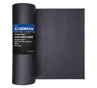 Coffre à outils professionnels Casoman doublure de tiroir en mousse antidérapante facile à découper - Tapis de coffre épais réglable - Noir - 45,7 cm (largeur) x 61 cm (longueur)