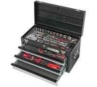 Coffre à outils Ultimate équipé - 3 tiroirs et plateau - 100 pcs
