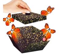 Coffre à Papillons Envolés Conteneur pour Compositions Photo