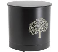 Coffre à pellets à roulettes en métal