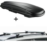 Coffre à skis JUXT500 + porte-bagages en aluminium VDPCRV120 compatible avec VW Golf III combi 93-99