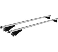 Coffre à skis noir VDP JUXT 400 lit + porte-bagages alu compatible avec Audi Q5 8R 08-12