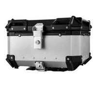 Coffre Arrière de Moto, Alliage d'Aluminium Durable, Capacité de 65L, Coffre arrière de moto en alliage daluminium, Couleur : Argent, Dimensions : 595 * 420 * 340mm, Variante : Argent 65L