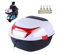 Coffre arrière de moto, base intégrée, étanche, Blanc., voir description | Rangement avec socle intégré pour ranger des vêtements, des chaussures et des chapeaux lors de l'équitation, des voyages,