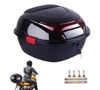 Coffre arrière de moto, base intégrée, étanche, Noir , voir description | Rangement avec socle intégré pour ranger des vêtements, des chaussures et des chapeaux lors de l'équitation, des voyages,