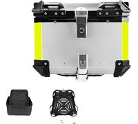 Coffre arrière de moto, capacité 45L, construction étanche, 45L argent